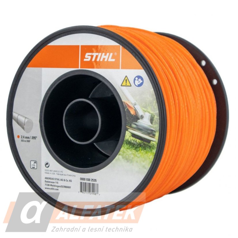 STIHL Žací struna  2,4 mm x 253 m, oranžová, tichá (00009302535)